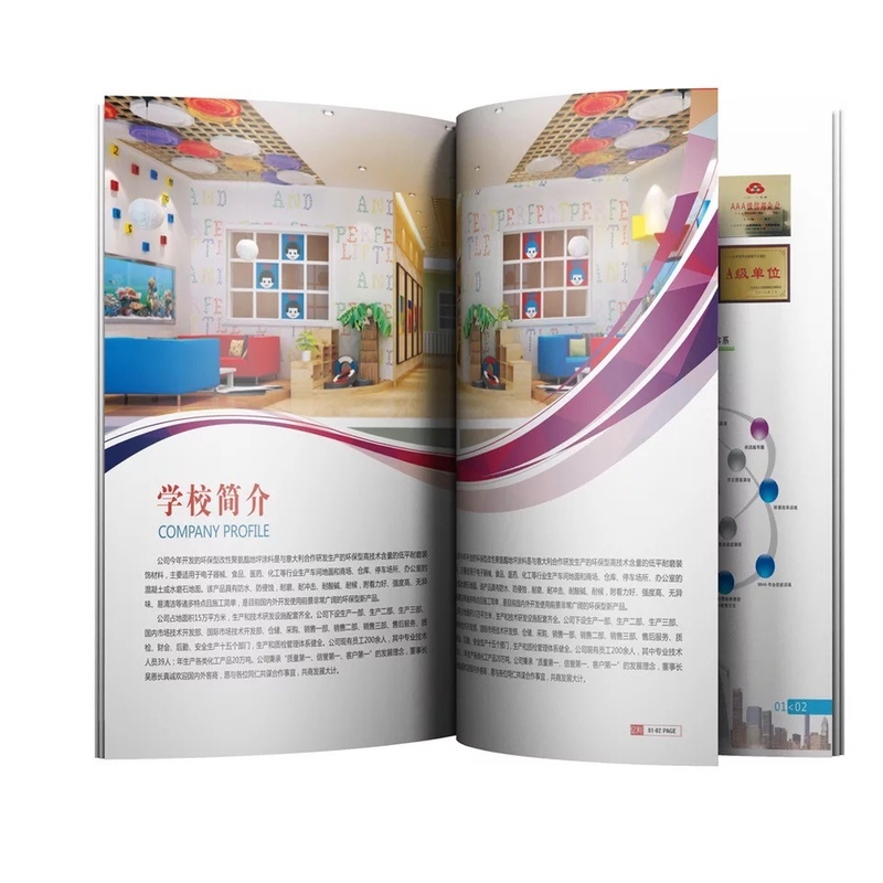 A5 A6 Sách tô màu In cuốn sách cán màng Dịch vụ in Catalogue cán màng