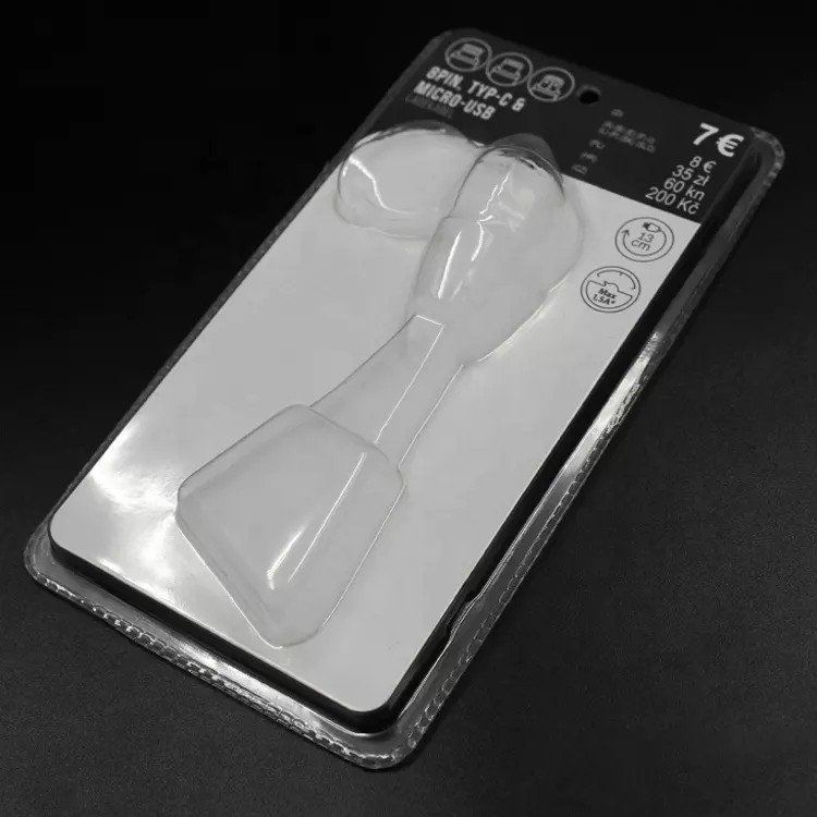 PVC Clear Stock Slide vỉ Bao bì có thể phân hủy sinh học Tùy chỉnh
