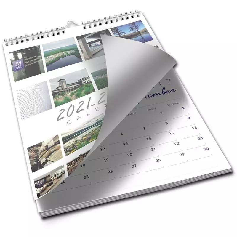 In màu tùy chỉnh 2023 Lịch treo tường A5 142x210mm Khuyến mại